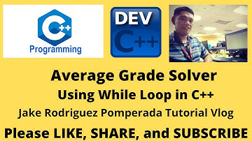 Average Grade Using While Loop in C++