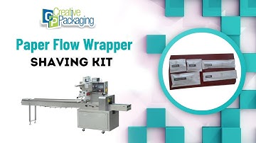 Shaving kit packing | Paper flow wrapper Machine