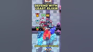 DEFEND THIS PUSH WITH LEAST ELIXIR😊😊