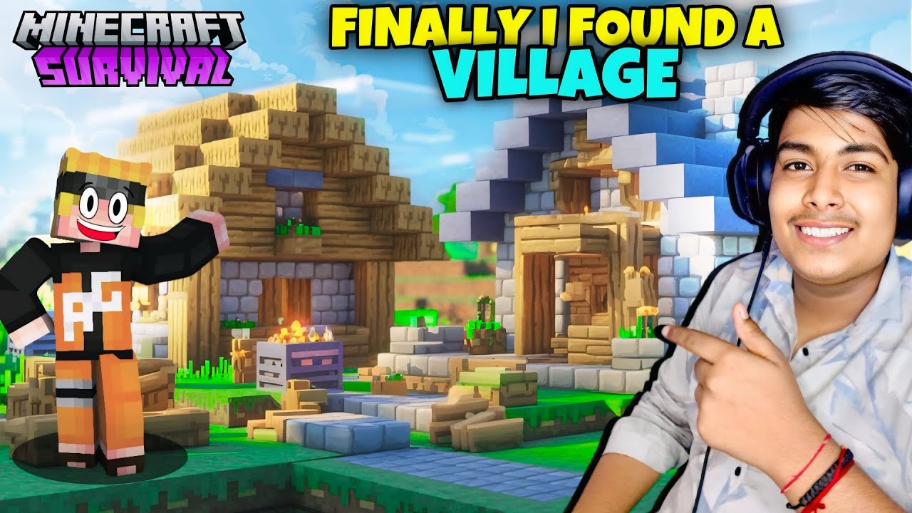 FINALLY I FOUND A VILLAGE || GAMEPLAY MINECRAFT SURVIVAL #2 - YouTube