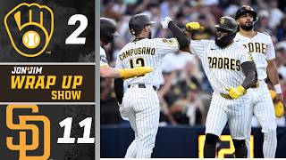 Padres vs Brewers Postgame Wrap Up Show: Padres 11 Brewers 2
