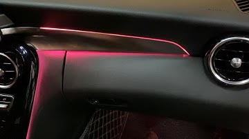 How to install Passeagner Seat Dashboard Ambient Light for Mercedes C Class W205 GLC X253