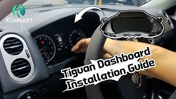 10.25inch Volkswagen TIGUAN Digital Dashboard Cluster Installation Guide