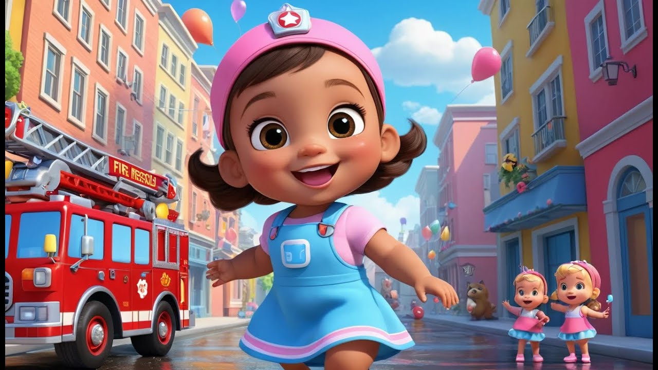 Fire Truck Rescue Song | Fun Nursery Rhyme for Kids | Baby Learning Song