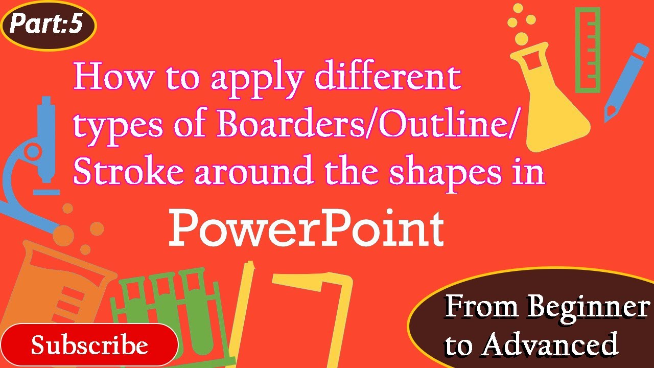 How to apply different types of Boarder/Outline/Stroke around the ...