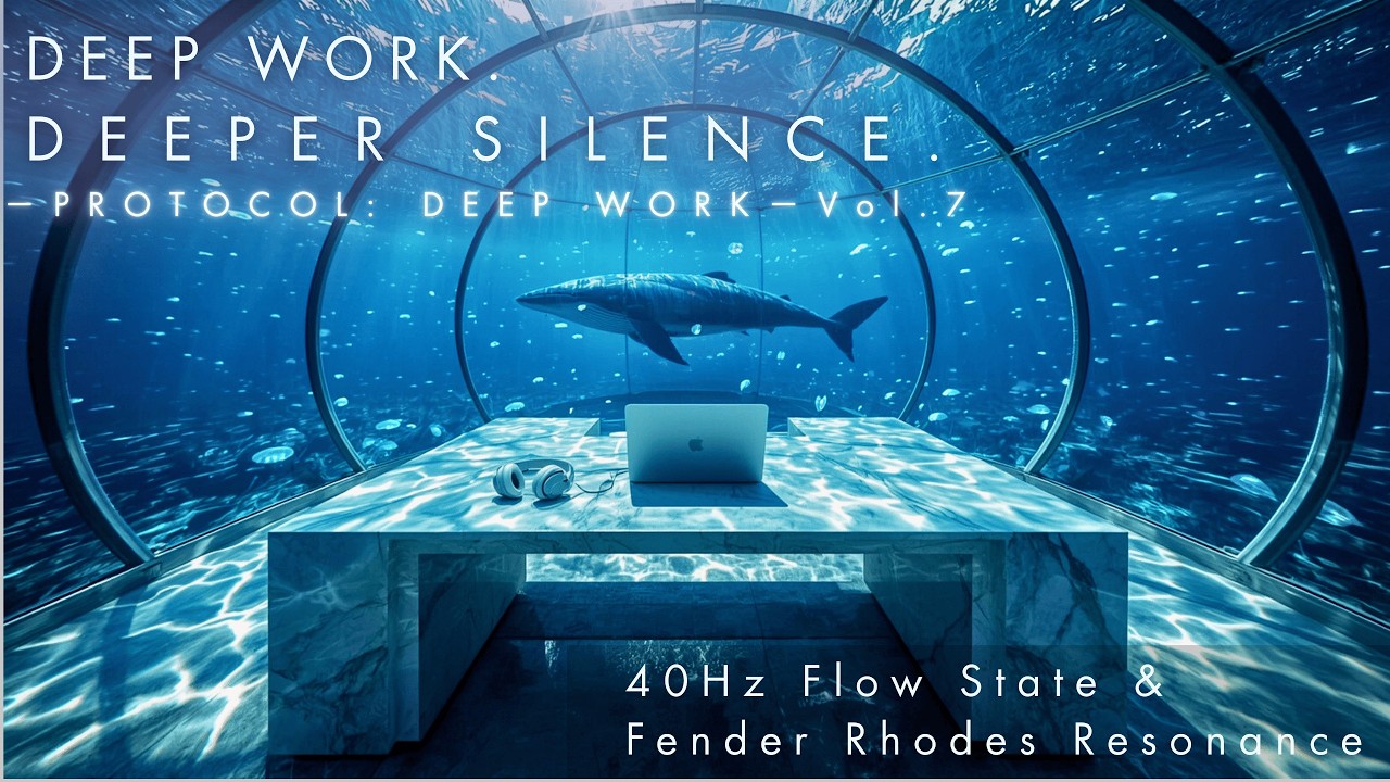 40Hz FLOW STATE | The Abyssal Sanctuary: Deep Work BGM (Fender Rhodes) - PROTOCOL Vol. 7