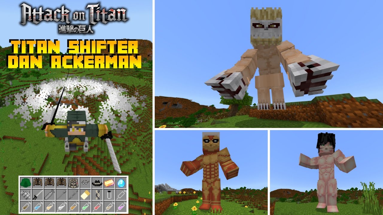 MENJADI ACKERMAN DAN TITAN SHIFTER Di Minecraft PE Addon AOT WG V6 menjadi-ackerman-dan-titan-shifter-di-minecraft-pe-addon-aot-wg-v6