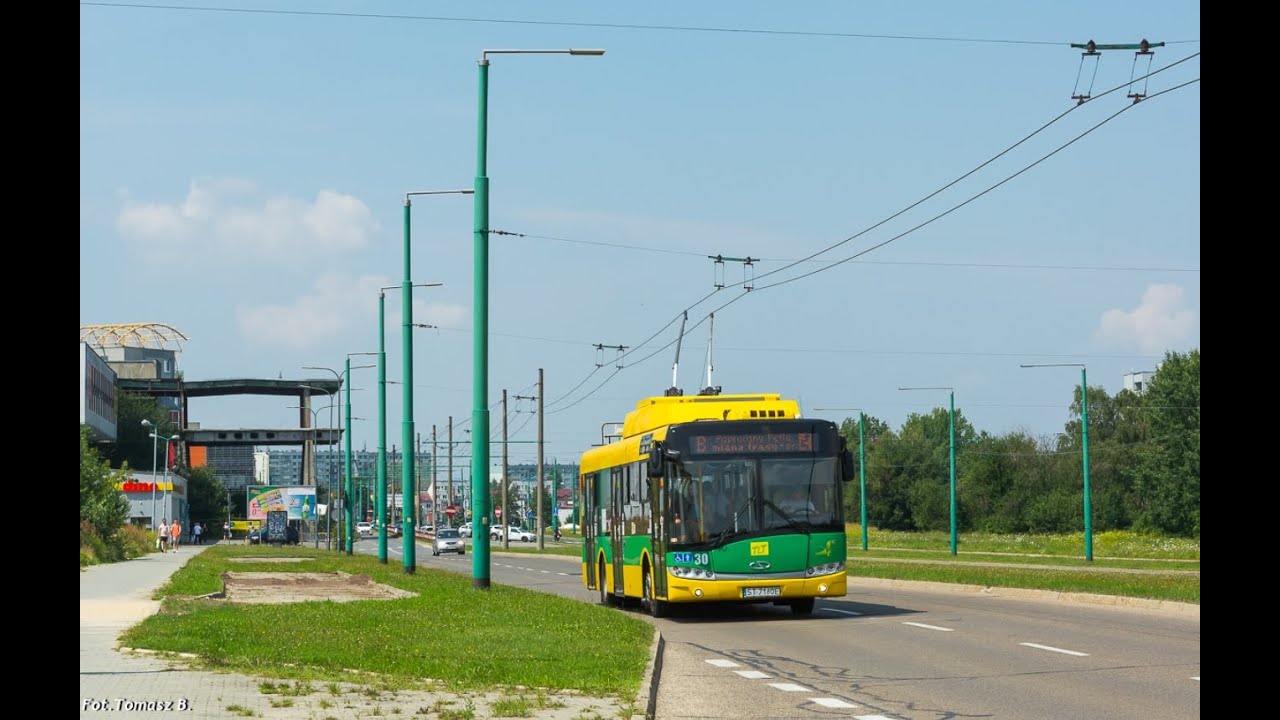 [-] TLT Tychy | Solaris Trollino 12MB #4930 | Linia B (przejazd)