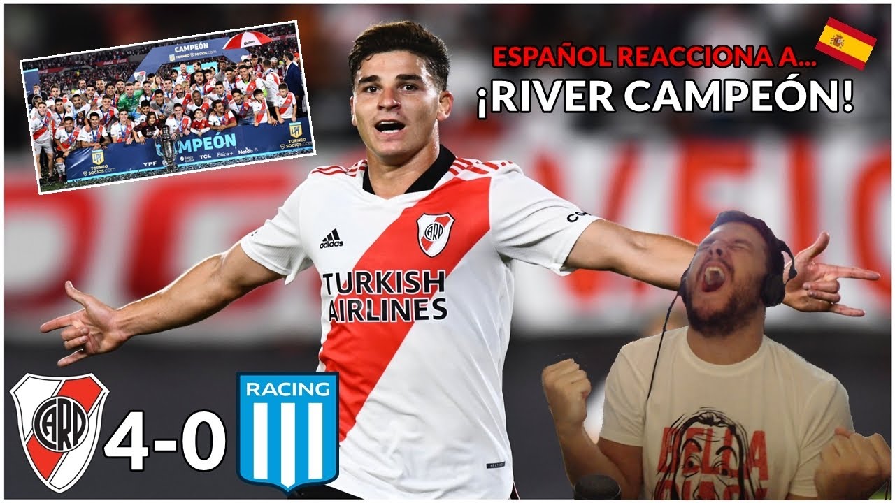 ESPAÑOL Hincha de River REACCIONA A RIVER CAMPEÓN | RIVER PLATE 4-0 ...