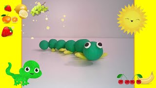 Diy Como Hacer Animales De Plastilina, Figuras Fáciles Gusano Oruga