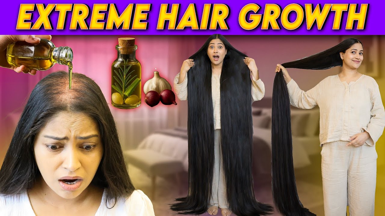 I Applied 1 Drop Of This & Got Massive Hair Growth 😲 Diy HairGrowth serum & Conditioner No Hairfall 
