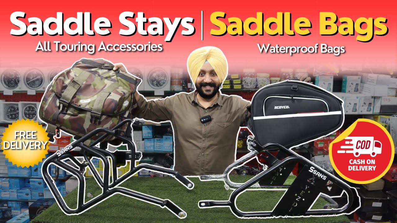 Touring Essentials: Saddle Stays, Saddle Bags, and More! | Water Proof Bags at Sans Classic Parts