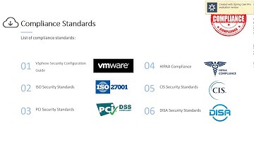 Compliance in vRealize Operations Manager 7.0