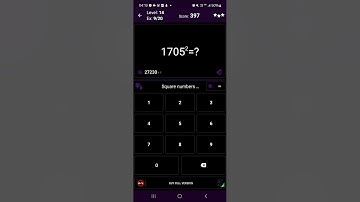 Math Tricks - Training mode - Square numbers ending in 05 - level 014 (Number Keyboard)