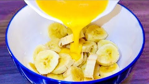 If you have 1 Banana and 2 eggs, make this 5 minutes recipe for breakfast!