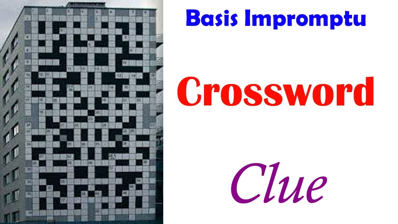 make an impromptu speech crossword clue