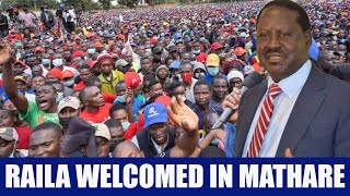 Millions welcome Raila Odinga in Mathare, Nairobi