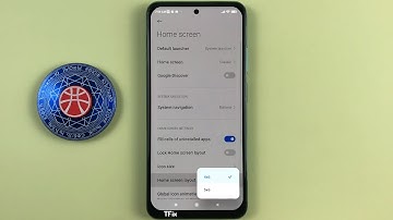 How to change the layout of rows, columns of home screen applications 4x6 5x6 Xiaomi Redmi Note 10