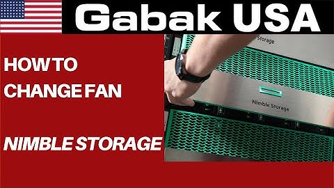 How to change fan | Nimble Storage