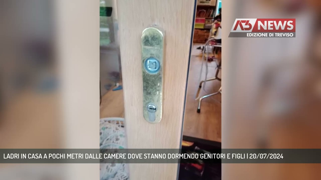 LADRI IN CASA A POCHI METRI DALLE CAMERE DOVE STANNO DORMENDO GENITORI E FIGLI | 20/07/2024