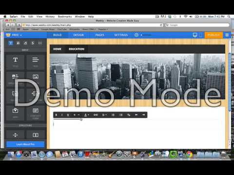 how to make a digital resume using weebly youtube