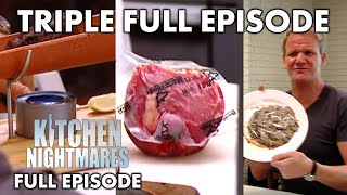 Funniest Episodes From Season 3 | Part One | TRIPLE FULL EP | Kitchen Nightmares