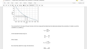 Estimating The Error In Fit Parameters