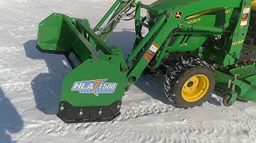 John Deere Tractor Snow Removal Option: The Snow Pusher