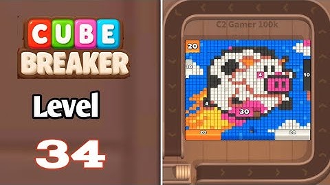 Color Cube Breaker Level 34 Solution Walkthrough 
