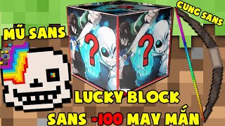 THỬ THÁCH T GAMING SỐNG SÓT VỚI SANS SIÊU ĐÁNG SỢ ** MINI GAME : SANS LUCKY BLOCK BEDWARS