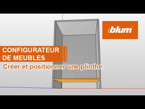 Configurateur de meubles ➡ Comment créer une plinthe | Blum