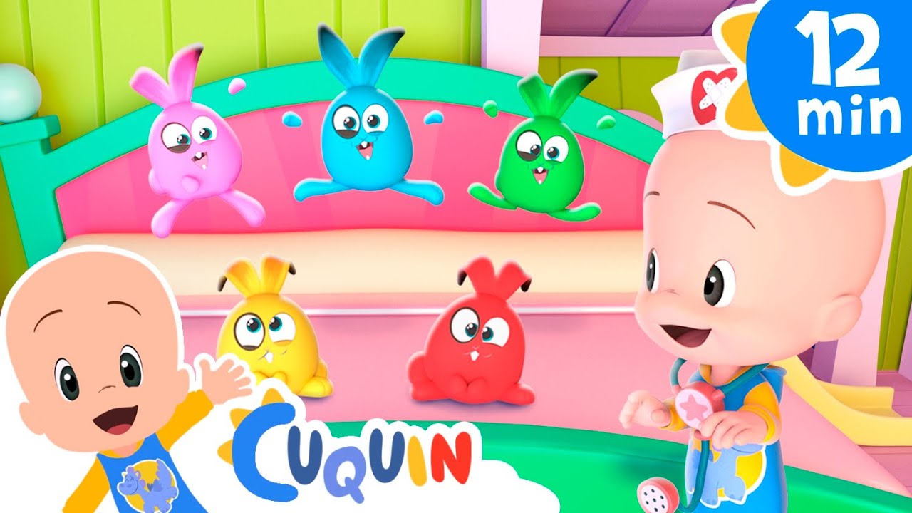 Cuquín y los cinco conejitos | Cánticos Para Niños | Cleo & Cuquín