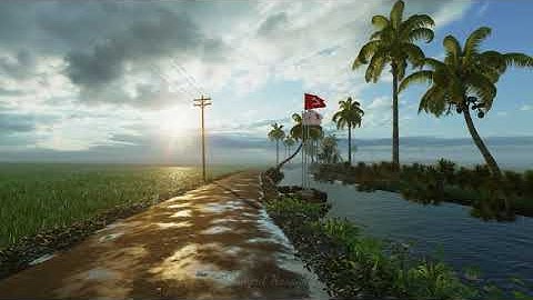 കണ്ടം (The paddy field) | Lumion Cinematic Animation | 3D Visualisation Kerala Village | 🎧 |