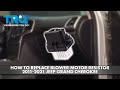 How to Replace Blower Motor Resistor 2011-2021 Jeep Grand Cherokee