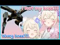 Mococo hilariously bang her knee!!! [FuwaMoco/HoloEn] [EngSub]