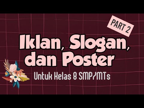 Video Pembelajaran Bahasa Indonesia Bab Iklan, Slogan, dan Poster Kelas ...