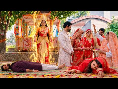 भक्ति से प्रसन्न होकर देवी माँ ने बचाई वेदहि के पति की जान | Bhojpuri Movie Scene #captainbhojpuri