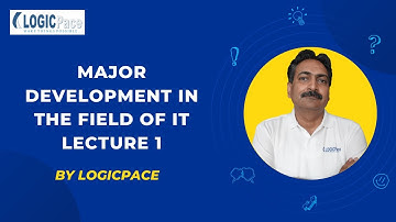 Major Development In The Field of IT Lecture 1 | By Logicpace