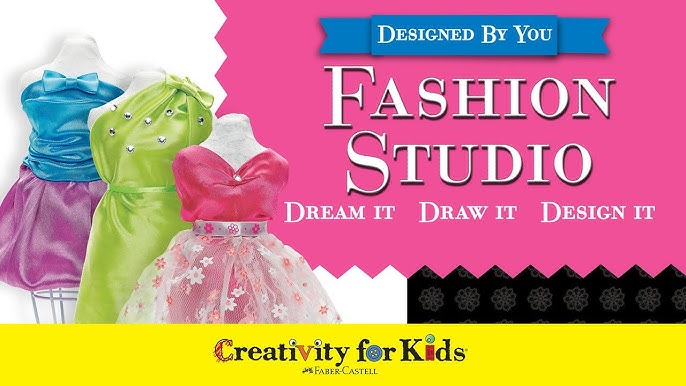 VOLINFO Fashion Design Kit for Girls, Sewing Kit for Kids, DIY Arts & Crafts  Kit for