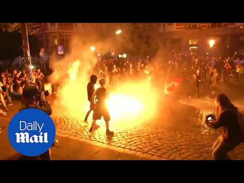 Во время правительства Шольца в Гамбурге вспыхнули демонстрации во время саммита G-20