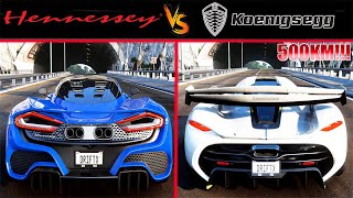 Forza Horizon 5 | Hennessey vs Koenigsegg | Top Speed |