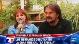 Pimpinela ensayando el musical &quot;La Familia&quot;