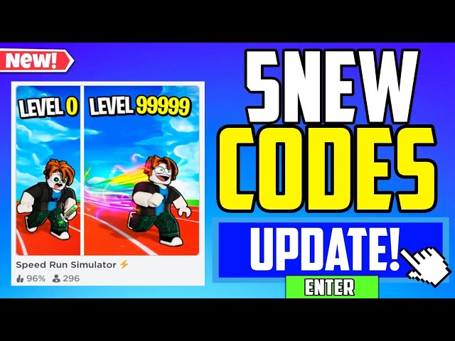 FUTURE CODES!!  *NEW* ROBLOX SPEED RUN SIMULATOR CODES 2023! 