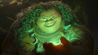 Moana 2016 - MAUI Best Scenes | Fight With Teka