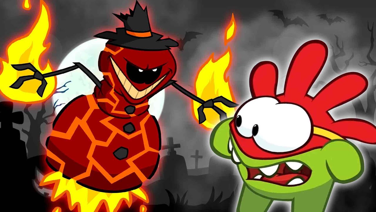 ⁣हिंदी Om Nom Stories | Burnman | Halloween Special | Funny Cartoons For Kids | Om Nom Hindi