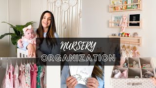 Nursery Organization | Storage Ideas for Baby Girl's Room