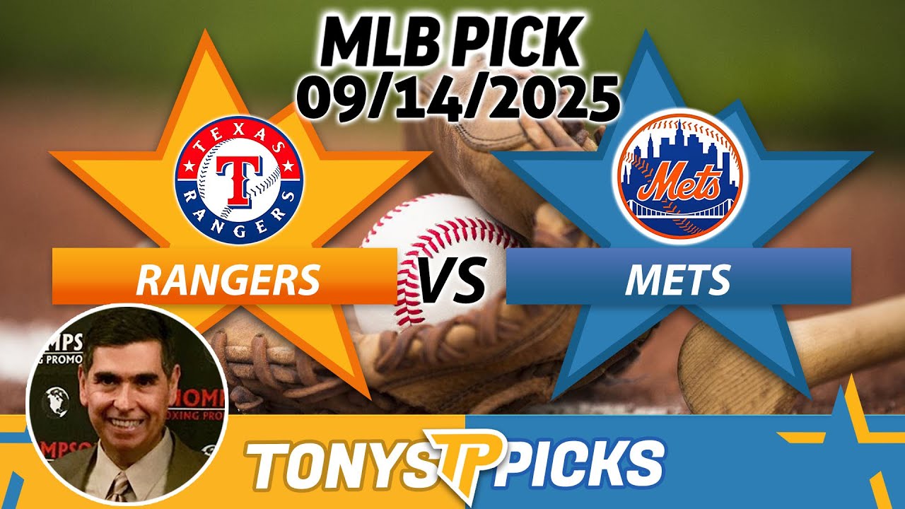 Texas Rangers vs. NY Mets Pick 9/14/25 MLB Pick Prediction - YouTube