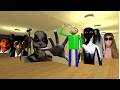 Extinction,Baldi,hand 1,dopal and other's nextbot in the gmpd #Crazy_Gaming #Nextbots