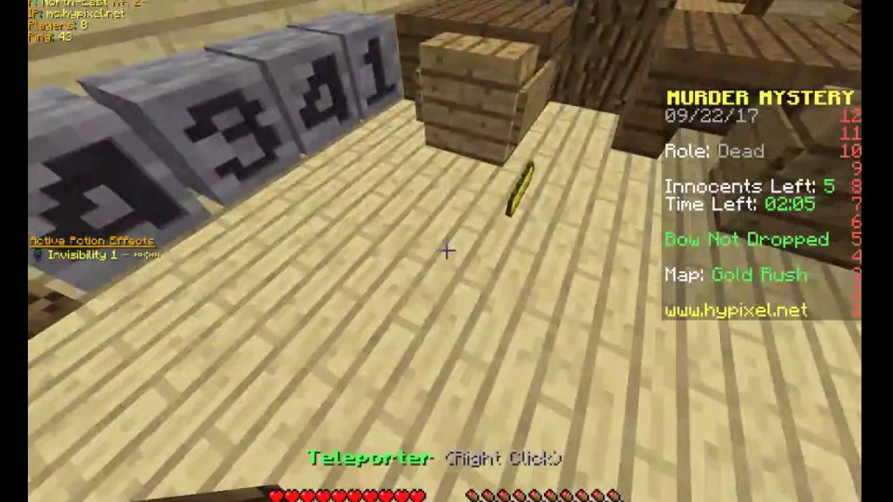 Murder Mystery   Gold Rush Spectator Interaction - Bug Reports