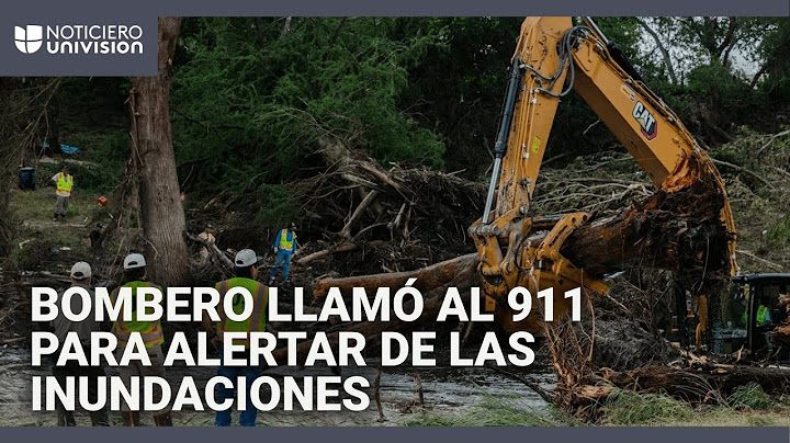 La llamada al 911 de un bombero voluntario alertando de la crecida del río Guadalupe, en Texas